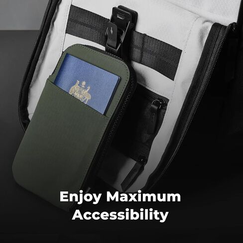 Zip Travel Wallet and Hub USB Lanyard - RFID Passport Holder - Self Locking Zipper - Tear Resistant Material,Type C USB Cable for iPhone 15 & 16 Series, iPad Mini 6 & Pro 2021, MacBook Pro 2020 in Saudi Arabia