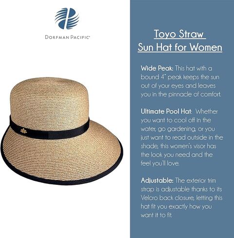 Cappelli Sun Hat for Women Straworld - Natural Toyo Straw Facesaver in Kuwait