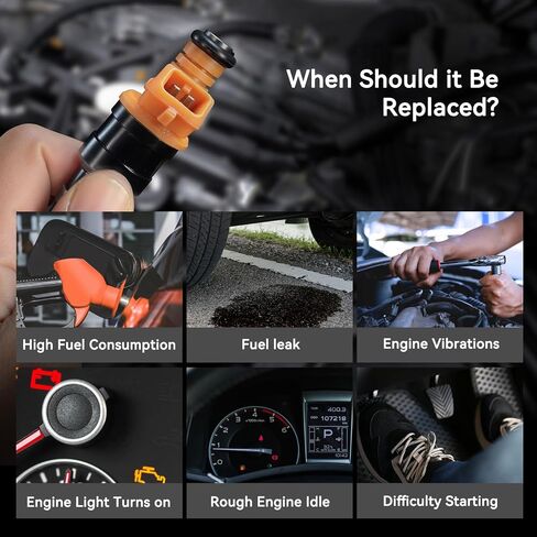 مجموعة حقن الوقود من 8 ، 0280150943 متوافقة مع فورد لينكولن ميركوري - 4.6L 5.0L 5.4L 5.8L V8- F150 F250 F350 E150 E250 E350 Expedition Bronco Mustang - استبدال الأجزاء لـ# 0280150939 028015090909 in Saudi Arabia