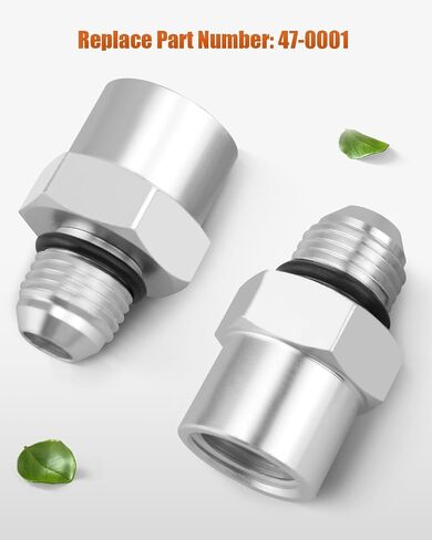 6AN Adapter Fitting Set Fit for GM TBI Style/Vortec Fuel Sending Units Replace 47-0001 Adapter Connector Kit Silver in Kuwait
