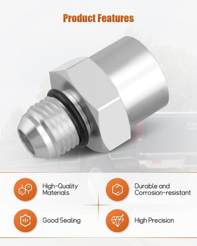 6AN Adapter Fitting Set Fit for GM TBI Style/Vortec Fuel Sending Units Replace 47-0001 Adapter Connector Kit Silver in Kuwait