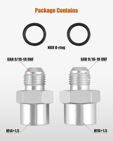 6AN Adapter Fitting Set Fit for GM TBI Style/Vortec Fuel Sending Units Replace 47-0001 Adapter Connector Kit Silver in Kuwait