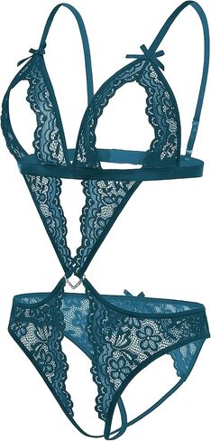 الملابس الداخلية AVIDLOVE للنساء مثير الدانتيل الدانتيل عميق ضد تيدي بيبيول واحد قطعة واحدة الملابس الداخلية in Kuwait