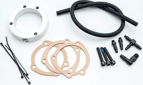 Kuryakyn 9928 ملحق أداء الدراجات النارية: مجموعة Crankcase Reather For 2007-19 Harley-Davidson XL Motorcycles ، Black in Saudi Arabia