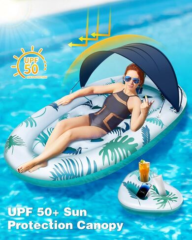 Pool Floats Adult Loungers with Cup Holder,Adjustable Backrest Tanning Pool Lounger Chair,Pool Floaties Rafts for Adults Large Size Summer Beach Lake Lounge in Saudi Arabia