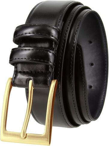 Men's Belt Classic Genuine Leather Smooth Dress Belt 1-3/8"(35mm) Wide in Saudi Arabia