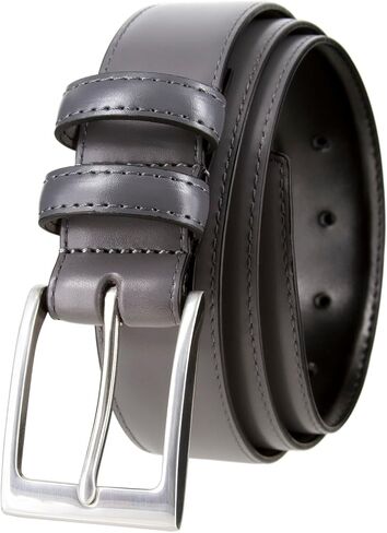 Men's Belt Classic Genuine Leather Smooth Dress Belt 1-3/8"(35mm) Wide in Saudi Arabia