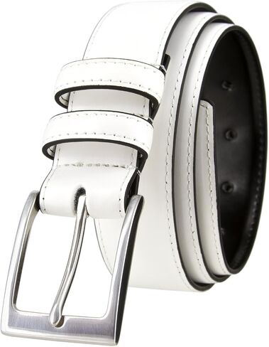 Men's Belt Classic Genuine Leather Smooth Dress Belt 1-3/8"(35mm) Wide in Saudi Arabia