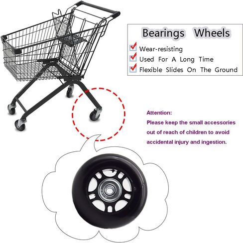 4 Pcs Luggage Suitcase Replacement Wheels 70x24mm Wear-Resistant Luggage Wheels Rubber Rotating Wheel Low Noise for Trolley Travel Case Carry-on Roller Bag (SXL/70x24mm) in Saudi Arabia