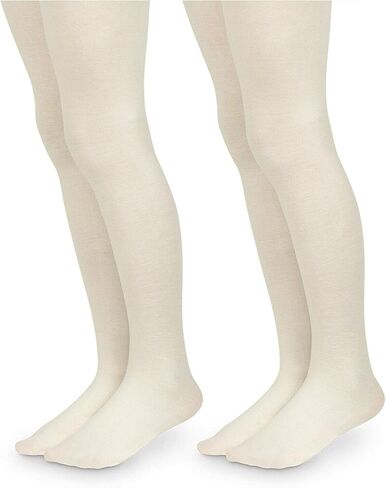 Jefferies Socks Girls Pima Cotton Dress School Uniform Tights 2 Pack in Saudi Arabia