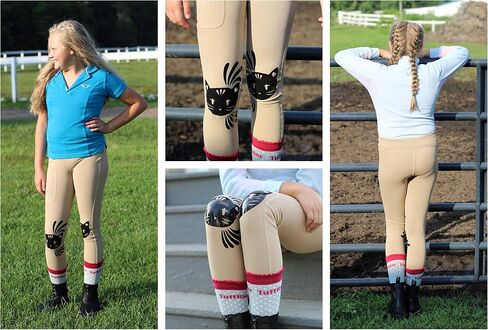 TuffRider Stella Girls Riding Tights | Color - Safari in Saudi Arabia