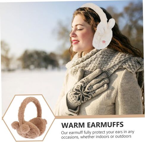 Beaupretty 1Pc Adorable Cartoon Ear Muffs for Cold Earmuffs with Unique Design Durable Fibers Winter Ear Warmers for Boys and Random Color in Saudi Arabia