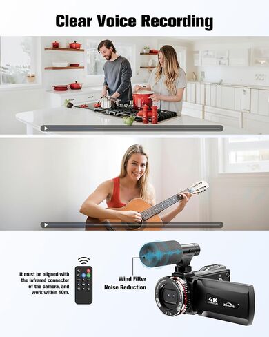 4K Time Lapse Camera Kit with IP66 Waterproof Housing, 1/2.78 CMOS, 32MP Photo, 186 Days Battery Life, 6X Zoom, Manual Focus, 7 Accessories, Ideal for Long Term Indoor and Outdoor Projects in Saudi Arabia