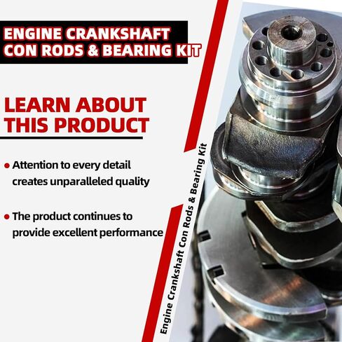 Mitzone 1.6L محرك العمود المرفقي Con Rods & Bearing Kit متوافق مع 2012-2017 لهجة Hyundai 2012-2017 Kia Rio 2014-2015 Soul 23110-2B610 23510-2B010 21020-2B100 in Saudi Arabia