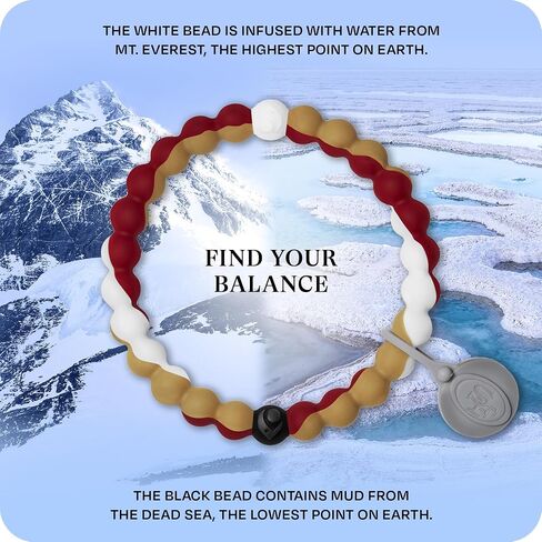Lokai Silicone Beaded Bracelet for Men & Women, NFL Football Collection - Tennessee Titans, Large - Silicone Jewelry Fashion Bracelet Slides-On for Comfortable Fit in Saudi Arabia