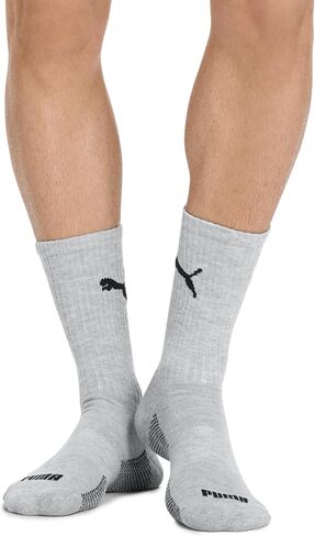 PUMA Men's 8 Pack Athletic Cushioned Crew Socks in Saudi Arabia