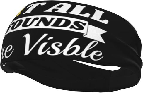 Childhood Cancer Awareness Not All Wounds are Visible Adjustable Sports Headband Moisture Wicking Sweatband for Running Workout in Saudi Arabia