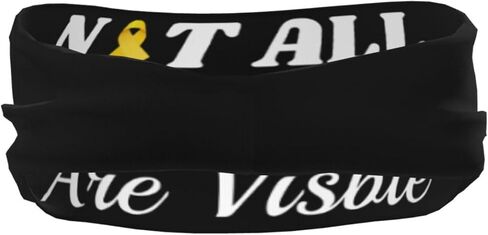 Childhood Cancer Awareness Not All Wounds are Visible Adjustable Sports Headband Moisture Wicking Sweatband for Running Workout in Saudi Arabia