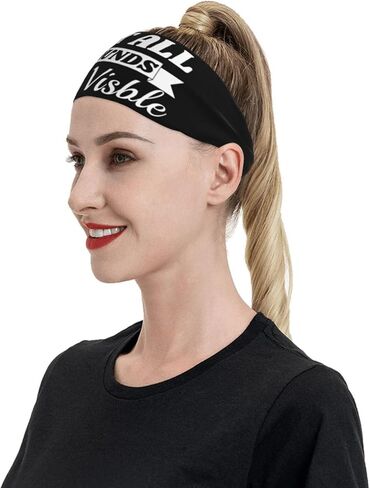 Childhood Cancer Awareness Not All Wounds are Visible Adjustable Sports Headband Moisture Wicking Sweatband for Running Workout in Saudi Arabia