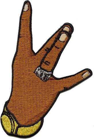 West Coast Mob Ring Patch Hand Sign Rapper Embroidered Iron On in Saudi Arabia