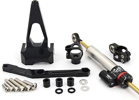 توجيه الدراجات النارية CNC استقرار قوس المثبط للياماها MT-09 MT09 FZ09 FZ-09 طقم تثبيت (حامل أسود) in Kuwait