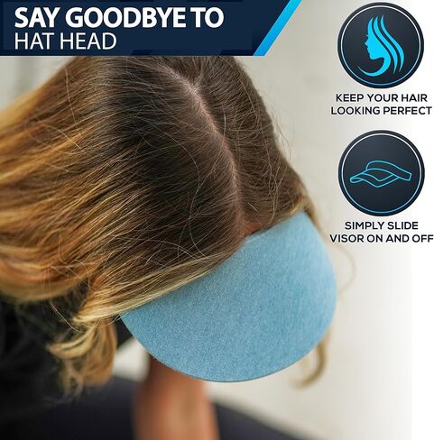 No Headache Sun Visor for Women | Stylish, Lightweight Square Brim Hat | Comfortable UV Protection for Golf, Tennis & Travel in Saudi Arabia