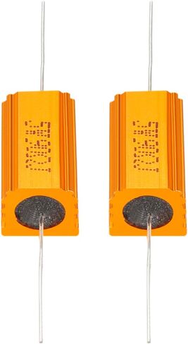YOKIVE 2 Pcs Aluminum Case Resistor, Office LED Converter Replacement Wirewound Resistance, Great for Daily Use (Gold, 5W 8 Ohm) in Saudi Arabia