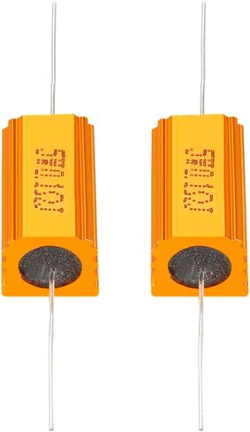 YOKIVE 2 Pcs Aluminum Case Resistor, Office LED Converter Replacement Wirewound Resistance, Great for Daily Use (Gold, 5W 8 Ohm) in Saudi Arabia