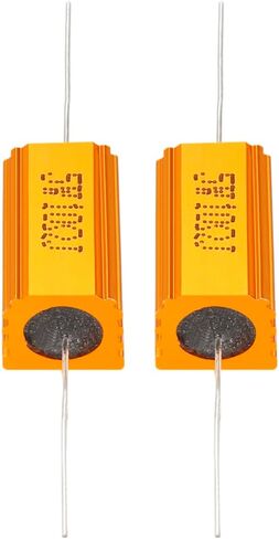 YOKIVE 2 Pcs Aluminum Case Resistor, Office LED Converter Replacement Wirewound Resistance, Great for Daily Use (Gold, 5W 8 Ohm) in Saudi Arabia
