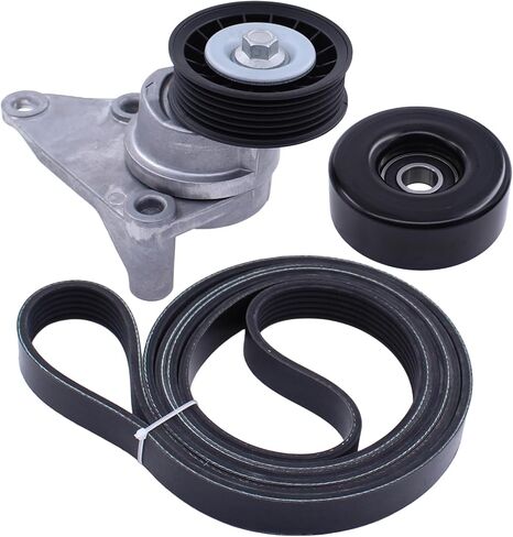 MOTOKU Drive Belt Tensioner and Serpentine Belt Idler Pulley kit for Chevy Avalanche Suburban Express Silverado 1500 2500 3500 Tahoe Trailblazer GMC Sierra Savana Envoy Yukon Escalade 4.8 5.3 6.0 V8 in Saudi Arabia