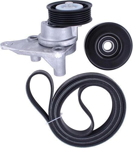 MOTOKU Drive Belt Tensioner and Serpentine Belt Idler Pulley kit for Chevy Avalanche Suburban Express Silverado 1500 2500 3500 Tahoe Trailblazer GMC Sierra Savana Envoy Yukon Escalade 4.8 5.3 6.0 V8 in Saudi Arabia