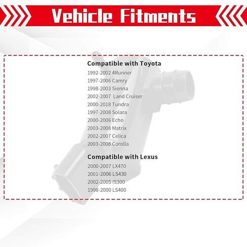 Windshield Washer Pump Replacement for Toyota 97-06 Camry, 00-18 Tundra, 97-08 Solara, 03-08 Corolla, Lexus LX470 LS430 - OTUAYAUTO Factory OE Style with Grommet 85330-12340, 85330-33020, 85330-AA010 in Saudi Arabia