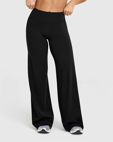 OQQ Yoga Pants Women High Waist Stretch Casual Soft Straight Leg Bottoms in Saudi Arabia