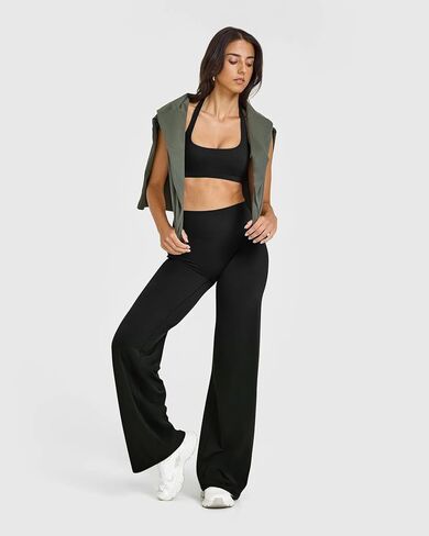 OQQ Yoga Pants Women High Waist Stretch Casual Soft Straight Leg Bottoms in Saudi Arabia
