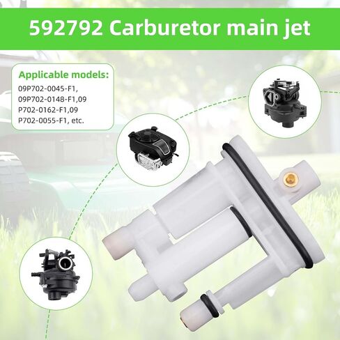 4pcs Carburetor Main Jet 592792 Compatible with Briggs & Stratton 09P702, Lawn Garden Engines Replacement Parts in Saudi Arabia