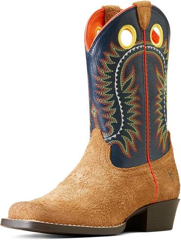 ariat Kids Derby Monroe Terracotta Roughout و Royal Gold Metallic Boot Tan in Kuwait