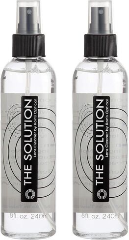 The Solution Lens Cleaner Spray | Pack of 2-8oz Alcohol Free Eyeglass Lens Cleaning Spray for Glasses, Lens, Screens in Saudi Arabia