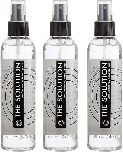 The Solution Lens Cleaner Spray | Pack of 2-8oz Alcohol Free Eyeglass Lens Cleaning Spray for Glasses, Lens, Screens in Saudi Arabia