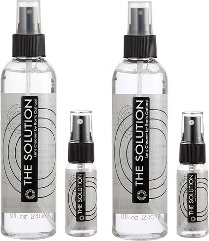 The Solution Lens Cleaner Spray | Pack of 2-8oz Alcohol Free Eyeglass Lens Cleaning Spray for Glasses, Lens, Screens in Saudi Arabia