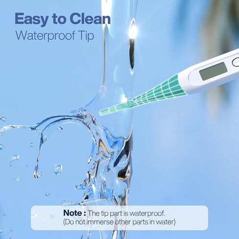 Boncare Thermometer for Adults with 10 Seconds Fast Reading, Digital Oral Thermometer for Fever (Clear Blue) in Kuwait