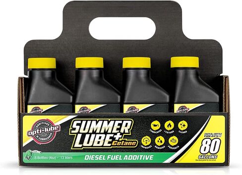 Opti-Lube Summer+ Cetane Formula Diesel Fuel Additive: 4oz Bottles (8 Pack) in Saudi Arabia