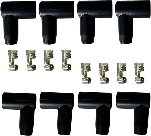 8 Pack 90 Degree Spark Plug Boot HEI Distributor and Coil Boot Terminal Kit in Saudi Arabia