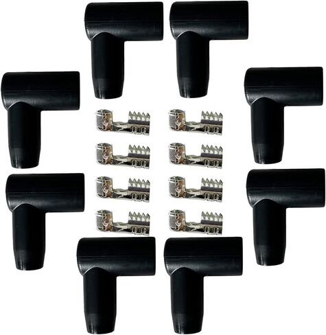 8 Pack 90 Degree Spark Plug Boot HEI Distributor and Coil Boot Terminal Kit in Saudi Arabia