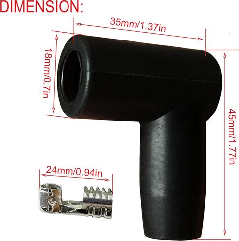 8 Pack 90 Degree Spark Plug Boot HEI Distributor and Coil Boot Terminal Kit in Saudi Arabia