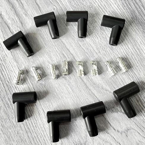8 Pack 90 Degree Spark Plug Boot HEI Distributor and Coil Boot Terminal Kit in Saudi Arabia