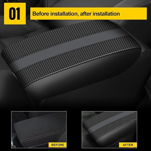 AOMSAZTO Armrest Cover for Civic Honda 2012-2015 Black Center Console Pad for Civic in Saudi Arabia