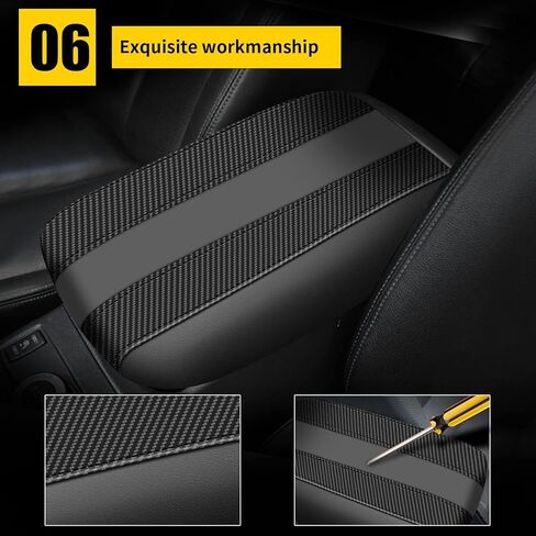 AOMSAZTO Armrest Cover for Civic Honda 2012-2015 Black Center Console Pad for Civic in Saudi Arabia