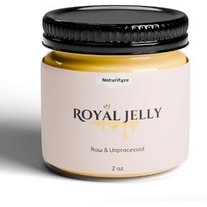 100 ٪ Royal Jelly - الخام وغير المجهزة ، معبأة بالفيتامينات والأحماض الأمينية ، العناية بالبشرة الطبيعية (2oz) in Kuwait