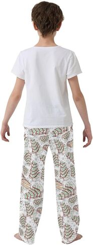 سراويل تتبع الكعك شجرة عيد الميلاد سراويل بيجاما السراويل غير الرسمية عيد الميلاد سروال رياضي لمدة 11-12 سنة in Kuwait