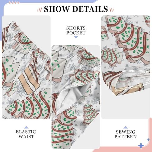 سراويل تتبع الكعك شجرة عيد الميلاد سراويل بيجاما السراويل غير الرسمية عيد الميلاد سروال رياضي لمدة 11-12 سنة in Kuwait
